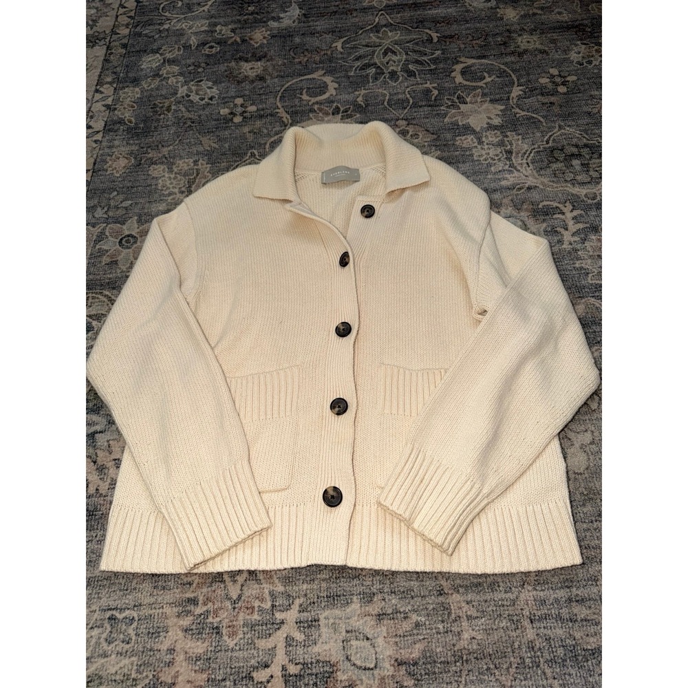 Everlane The Cotton Chore Sweater Jacket